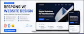 design a responsive HTML CSS website for your business