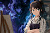 draw original character and anime background
