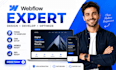 design responsive webflow website, figma to webflow and cms