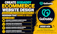 create godaddy ecommerce website design godaddy SEO business website redesign