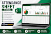 create a professional employee attendance sheet in excel