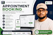 setup bookly appointment system on your website,