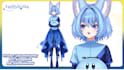 draw live2d vtuber character, 2d vtuber model, live2d rigging anime vtuber model