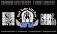 create trendy gym fitness t shirt design