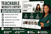 setup kajabi online course kajabi website design landing page sales funnel