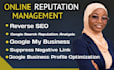 do reverse seo analysis, suppress negative link and online reputation management