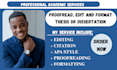 proofread, edit and format your thesis or dissertation, citation in apa style