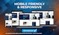 design responsive business website in HTML CSS tailwind