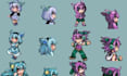 do pixel sprite sheet pixel art character animation game art character design