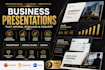 design a high converting b2b sales deck and business presentation