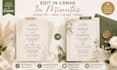design an elegant editable canva wedding invitation template