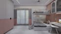 do a luxurious bedroom design 2d, 3d material selection