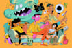 draw a cartoon illustration