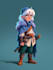 draw 2d game character illustration