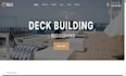 design wix deck builder website custom deck construction contractor website