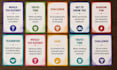 design custom conversation affirmation invitation cards game deck 3d box mockup