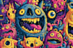 create custom graffiti style 4k doodle art