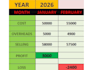 create a professional profit and loss statement in excel