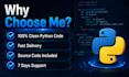 write python automation script for data scraping