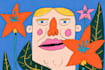 draw a cute and funny cartoon illustration
