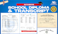 high school diploma, college transcript, university transcript, ged certificate