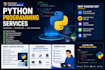 write, debug, fix and optimize python scripts and programs