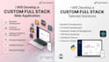 develop a custom full stack web application