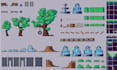 create pixel tilesets, tilemap spritesheet 2d environment indiegame assets