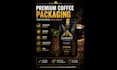 design premium coffee bag packaging, coffee pouch and label design