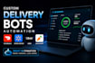create custom doordash bot, spark driver bot, uber bot, instacart bot automation