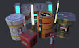 create 3d sci fi props machinery industrial game assets for unity unreal