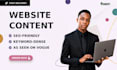 write seo website content