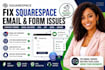 fix squarespace contact form email delivery, spam, dns and notification issues