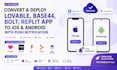 convert deploy lovable base44 bolt replit app to ios android push notification