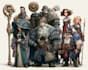 draw an epic custom dnd party illustration