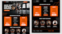build a responsive HTML CSS java script landing page
