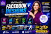 design high converting facebook ad banners and thumnail