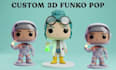 design custom 3d bobblehead, mascot and cartoon character models