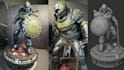 do custom 3d character modeling action figure statue 3d model stl with printing