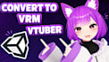 rig vtuber model with facial tracking blendshapes and vrm unity setup