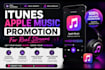 do itunes apple music promotion for real streams