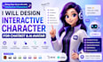 design interactive character for chatbot and ai avatar