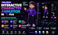 create interactive character animation in rive