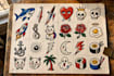 make tattoo flash design set in ignorant style