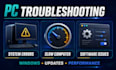 provide remote IT support and troubleshoot windows computer