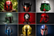 create a custom 3d cosplay mask, wearable helmet, and props