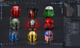 design custom anime cosplay and halloween masks,  helmets, props and stl files