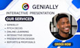 create professional genially interactive presentations  infographic pitch decks