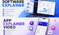 create a professional mobile app explainer video with UI animated motion graphic