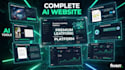 premium ai learning website with ai chatbot and dashboard